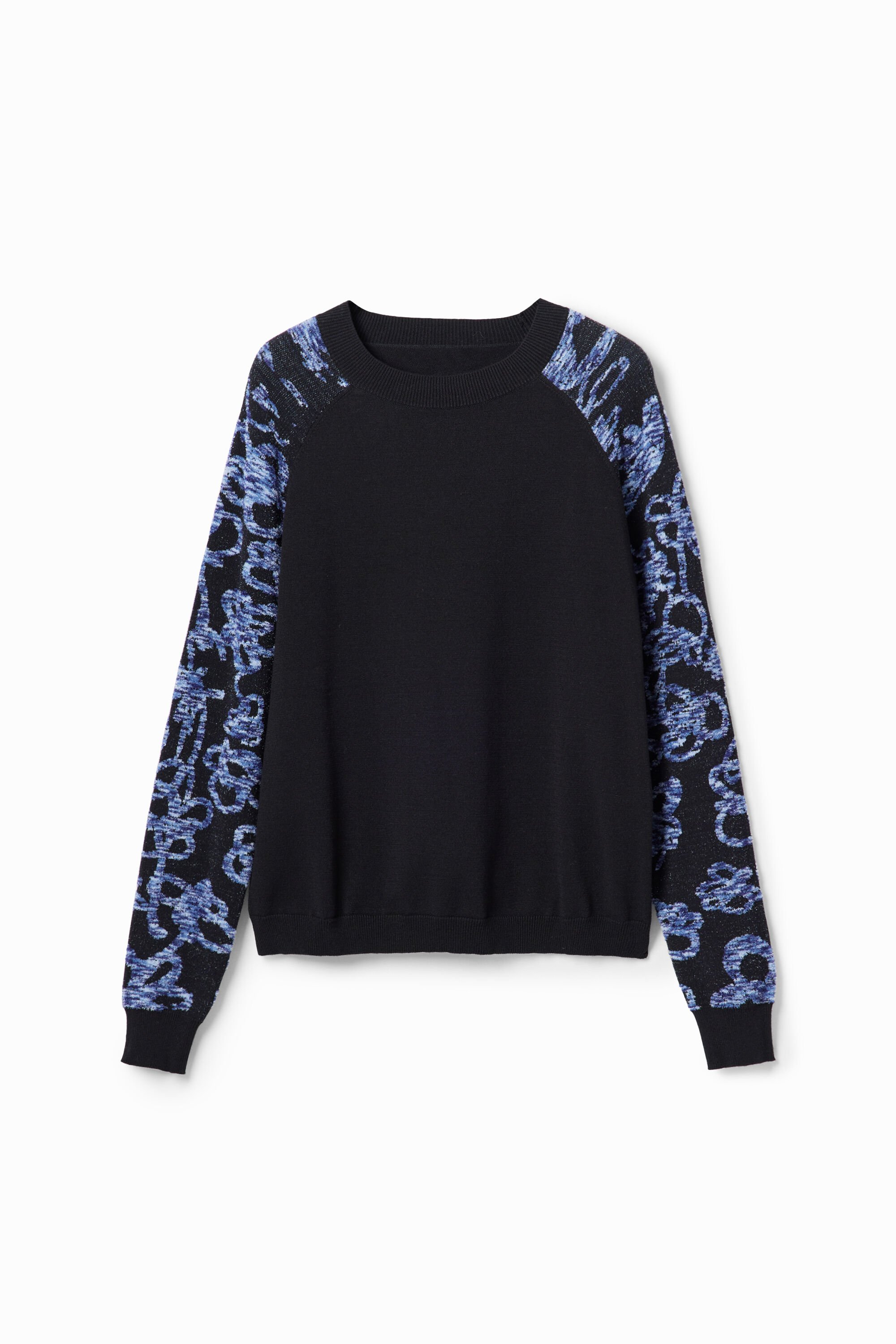 Pullover Ärmel Blumenprint