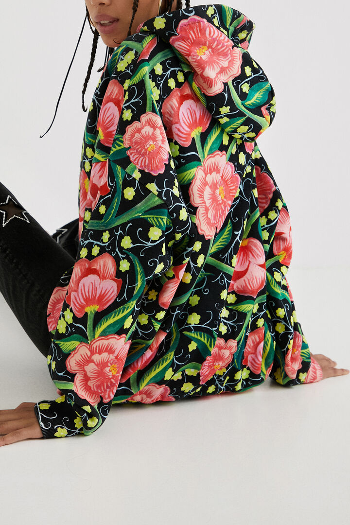 Oversize hooded sweatshirt | Desigual