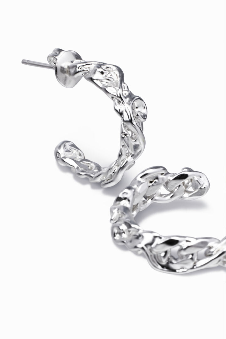 Zalio gold-plated hoop earrings | Desigual