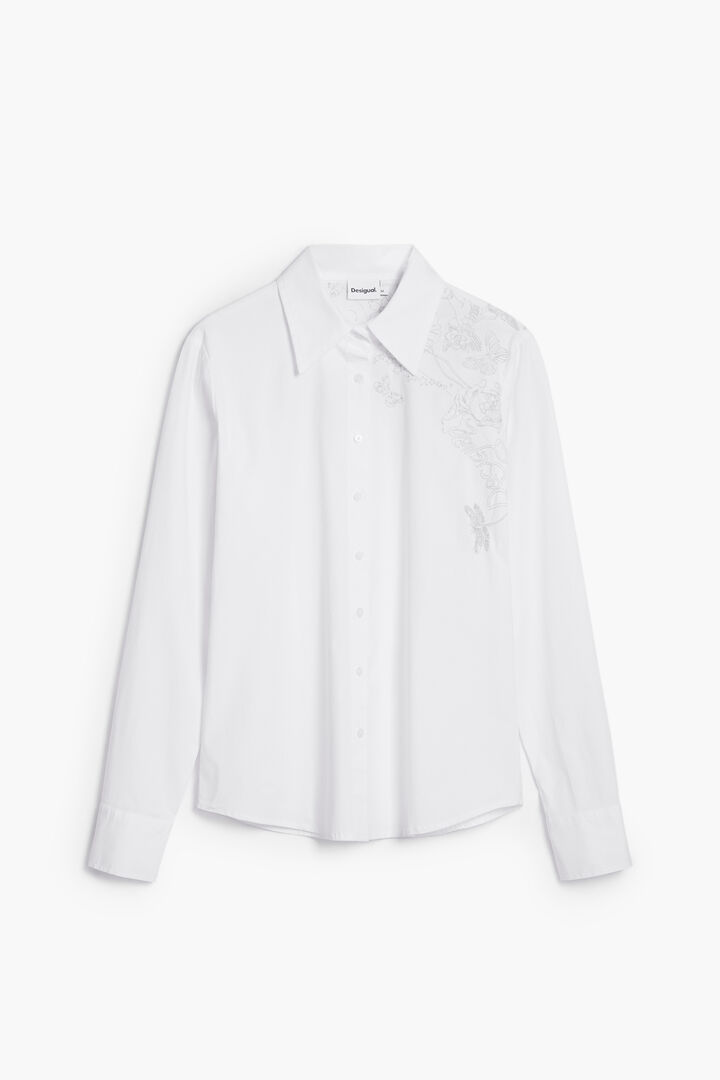 Camisa lisa bordados | Desigual