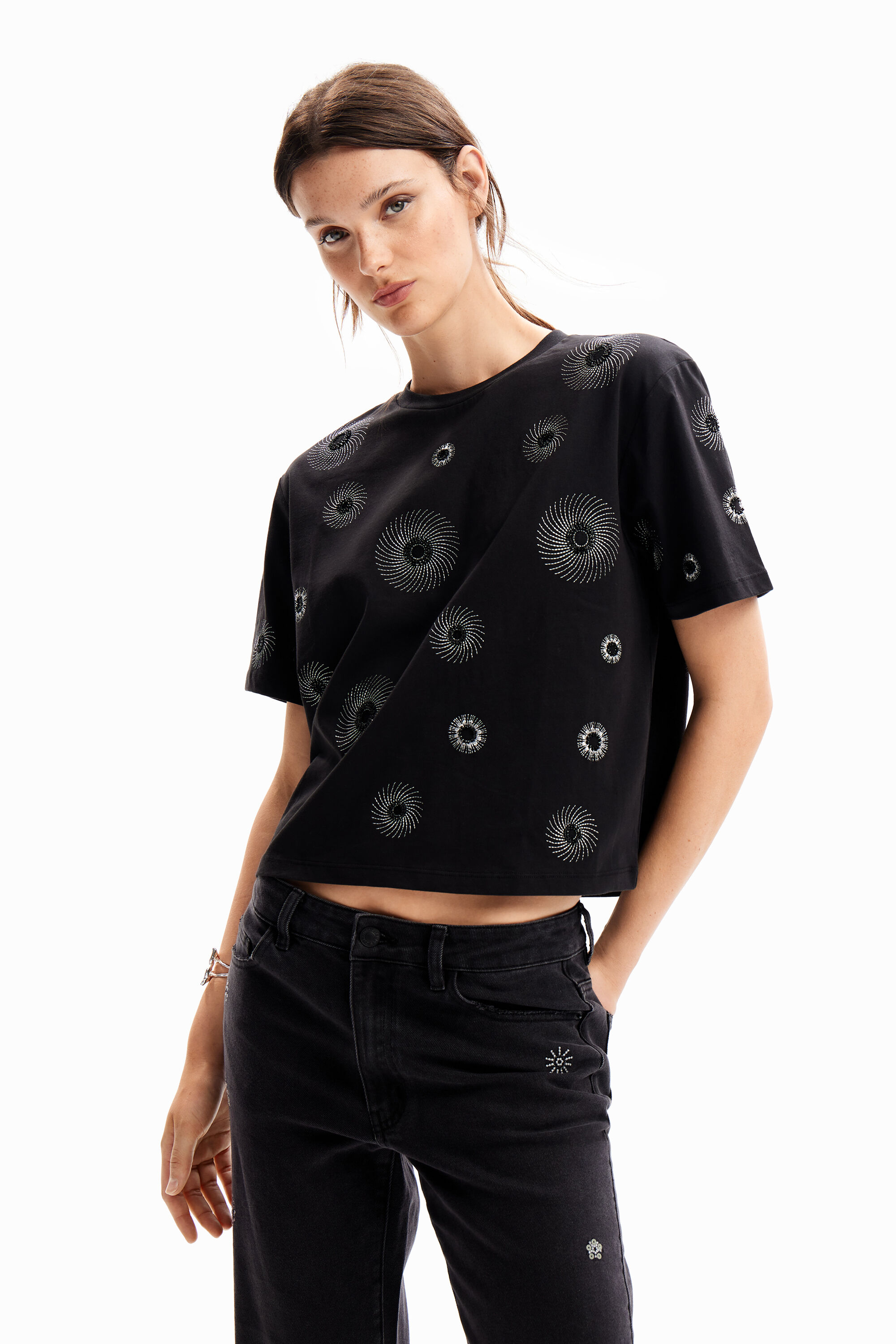 Desigual Oversize embroidered T-shirt