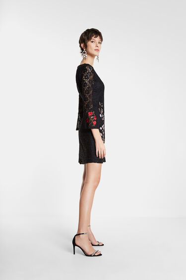 Black lacy dress Vermond | Desigual.com