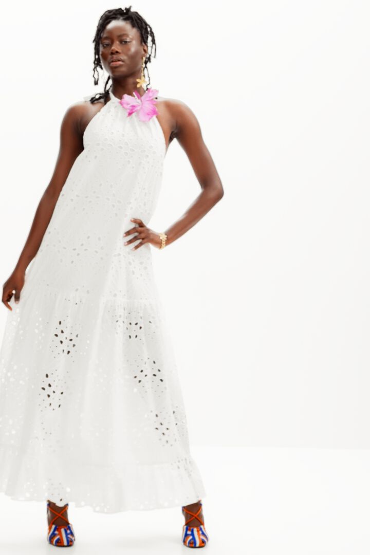 Robe longue broderies Stella Jean | Desigual