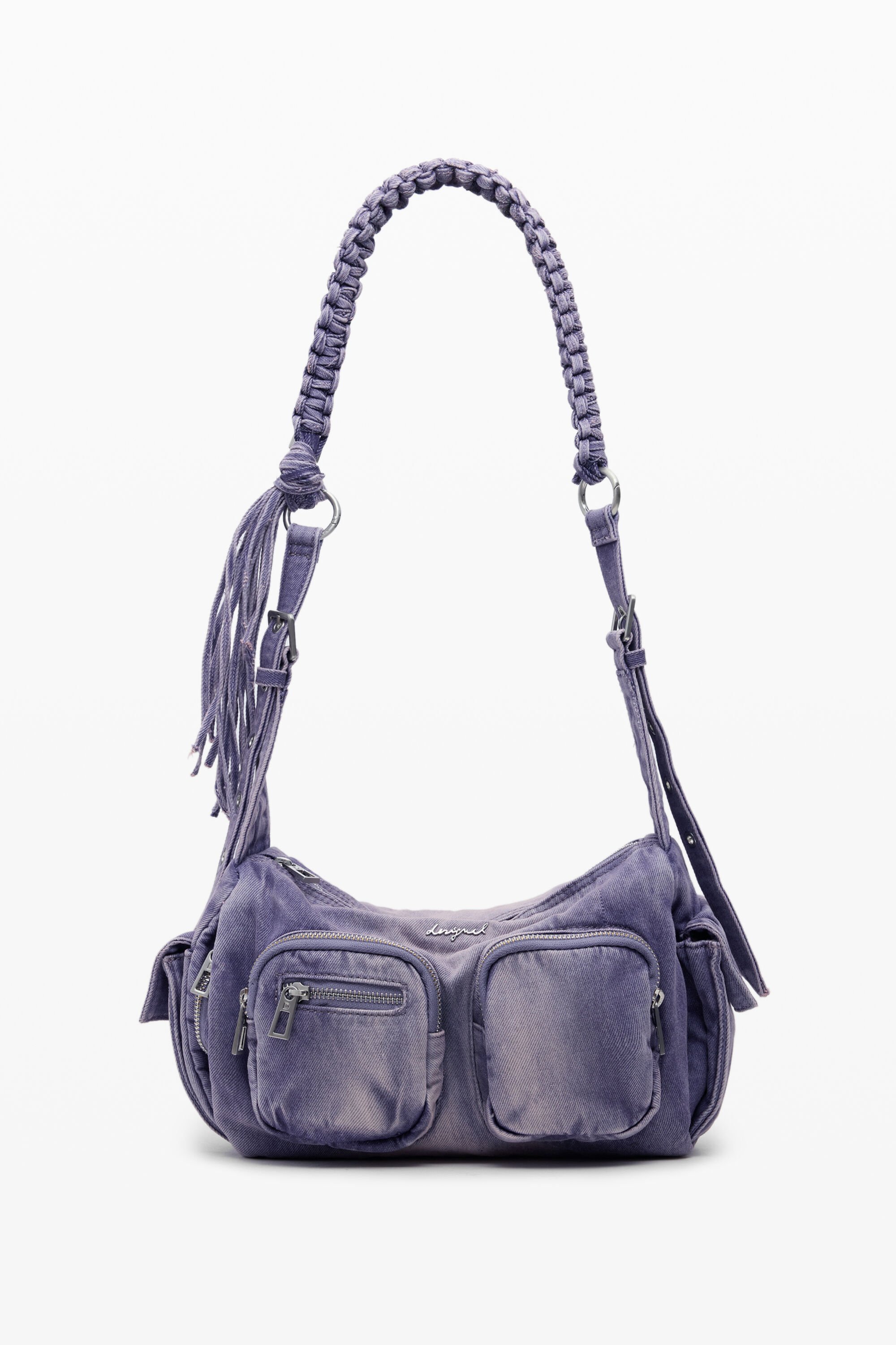 Bolso mediano denim bolsillos