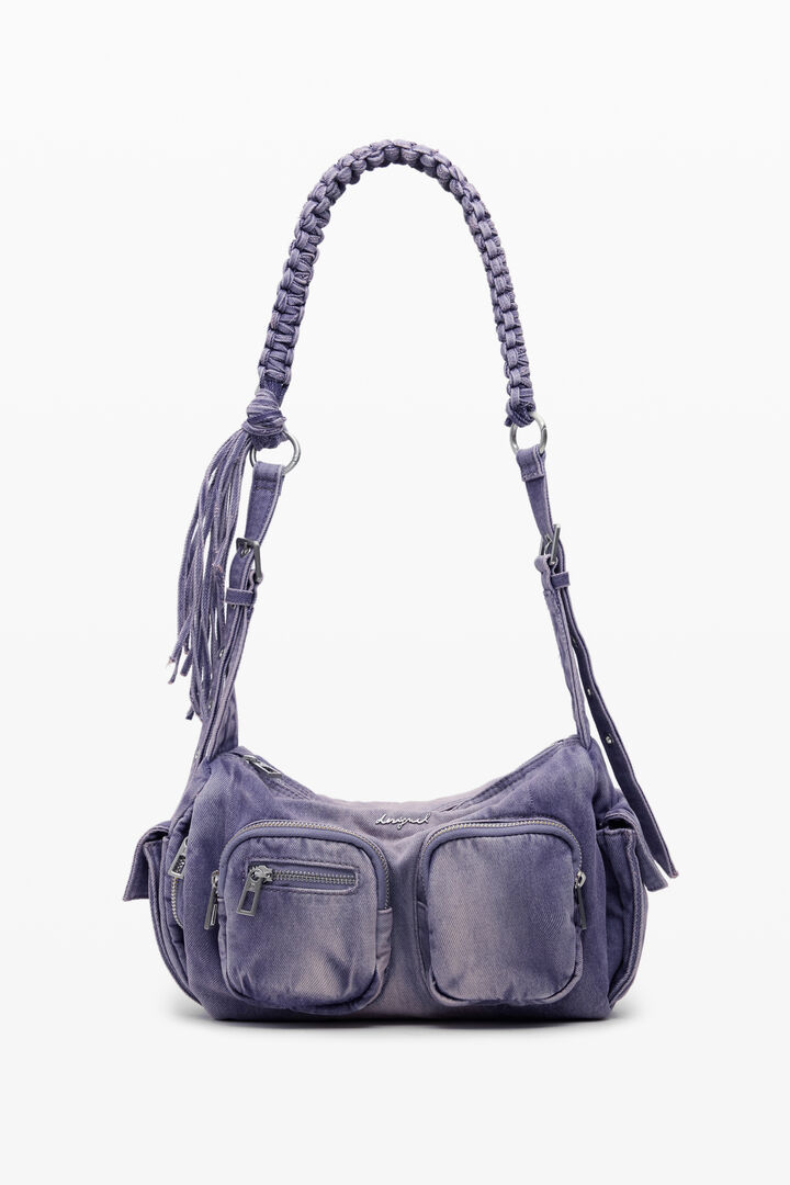 Medium denim bag with pockets | Desigual