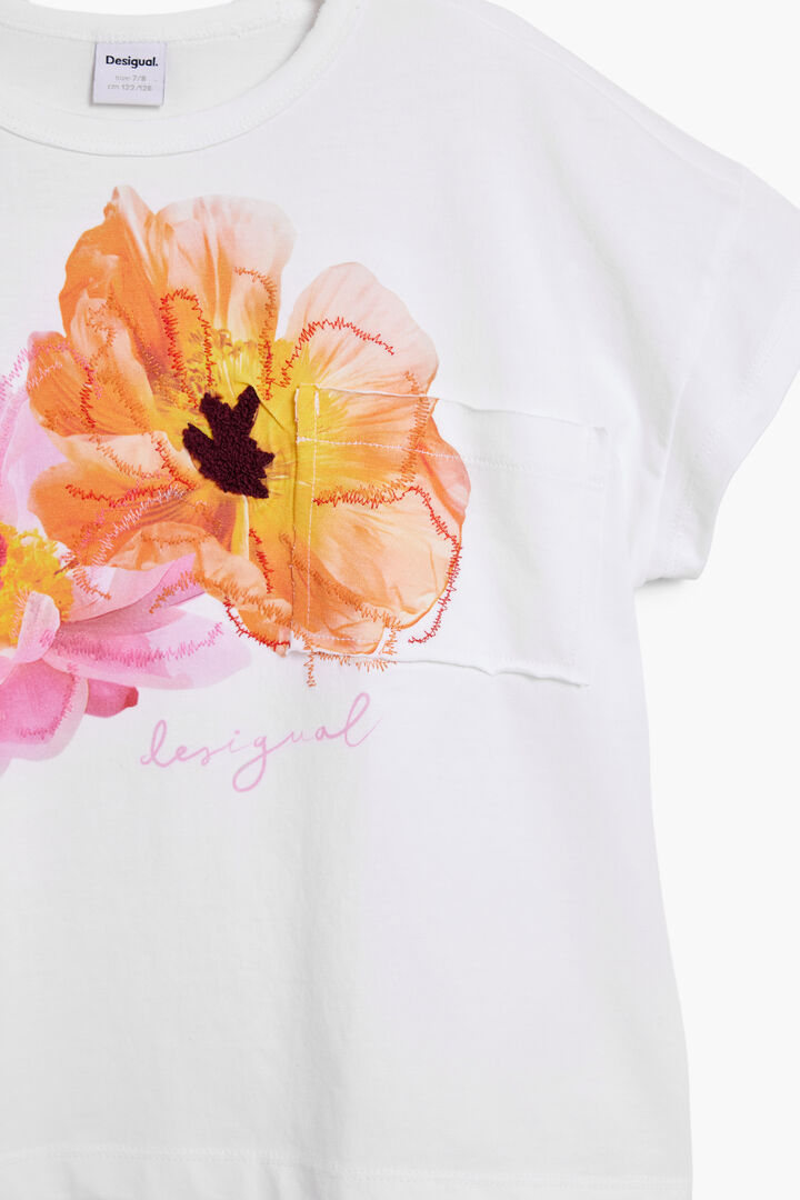 CAMISETA FLOR NIÑA | Desigual