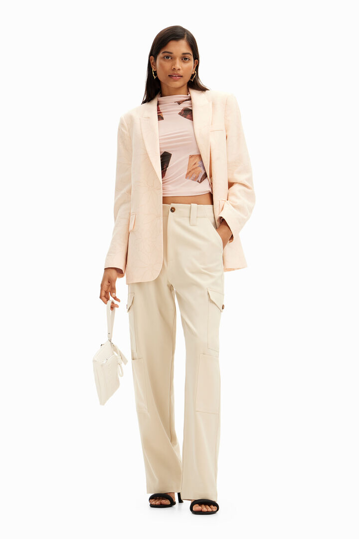 Blazer recta flores | Desigual