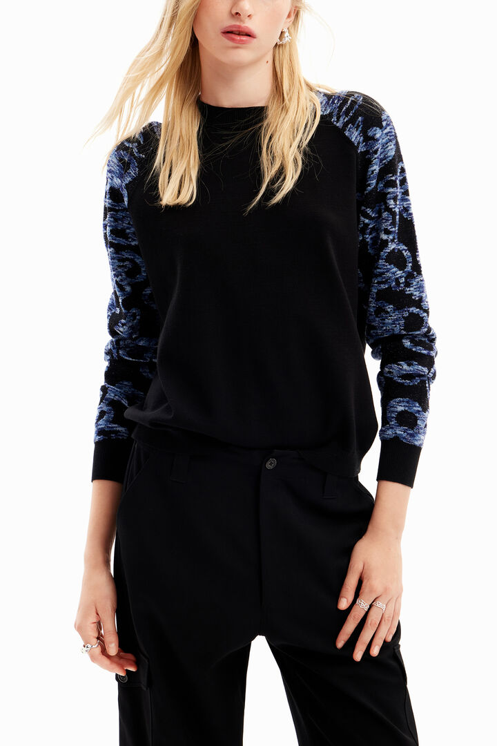 Floral print sleeve pullover | Desigual