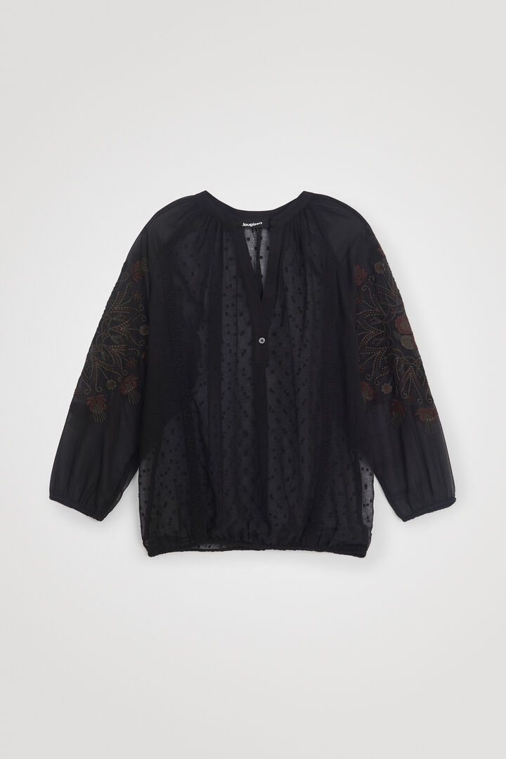 Blusa semitransparente loose | Desigual