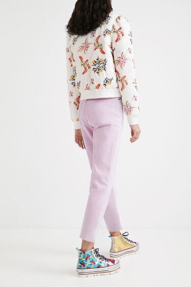 Floral quilted jacket | Desigual