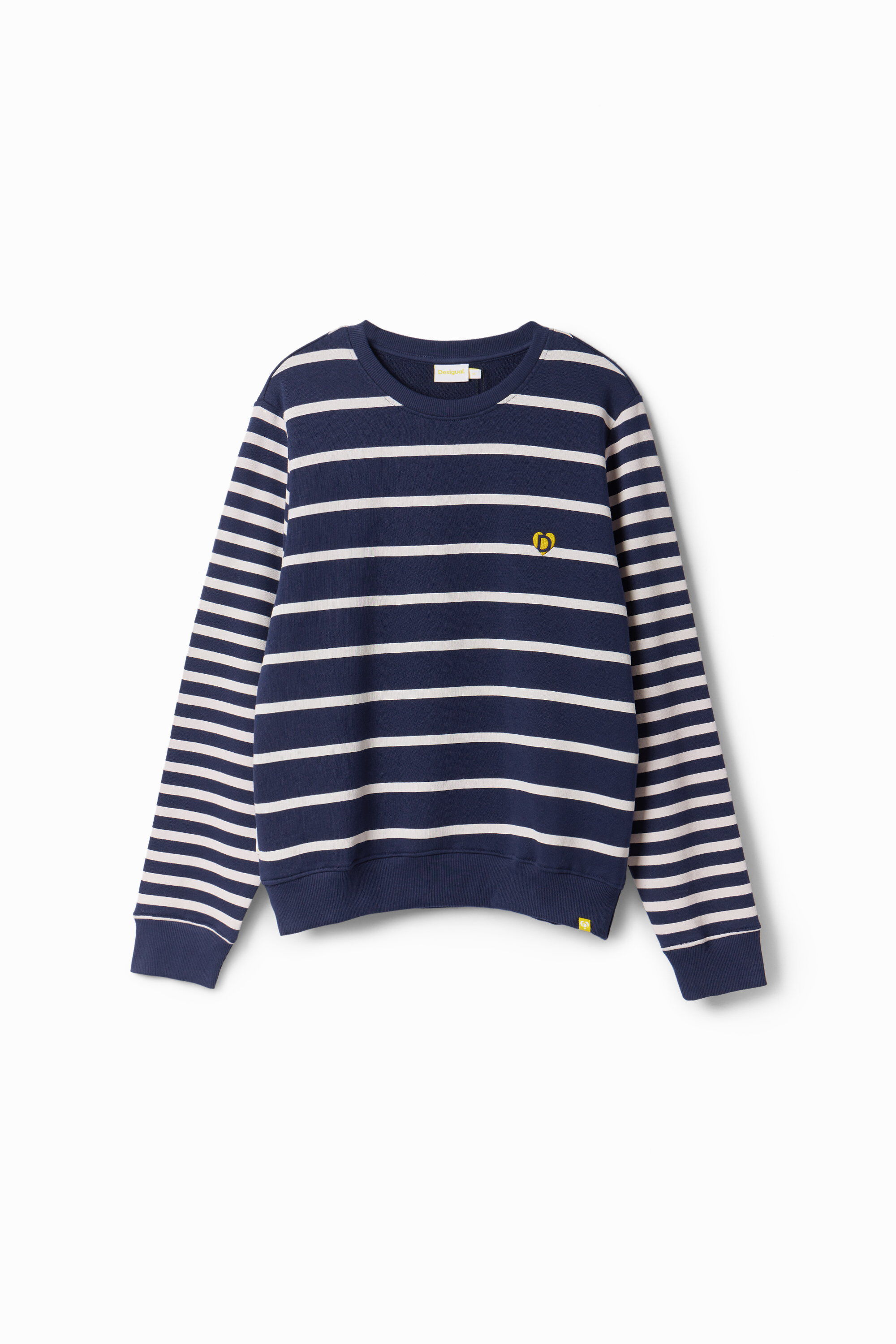 Desigual Striped imagotype sweatshirt