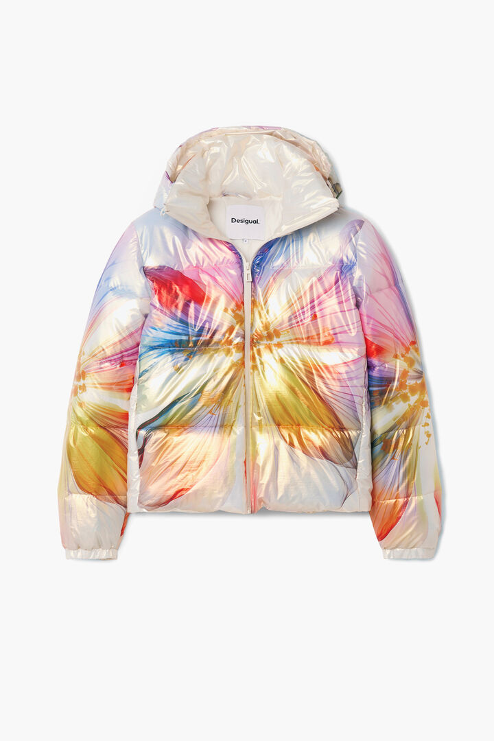 Manteau matelass&eacute; fleur | Desigual