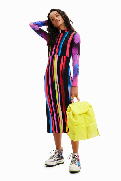 Vestido midi slim rayas M. Christian Lacroix