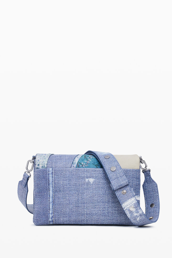 Small denim patch crossbody bag | Desigual
