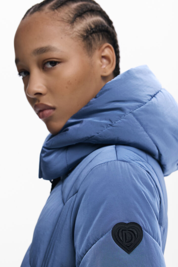 Short iridescent padded jacket | Desigual