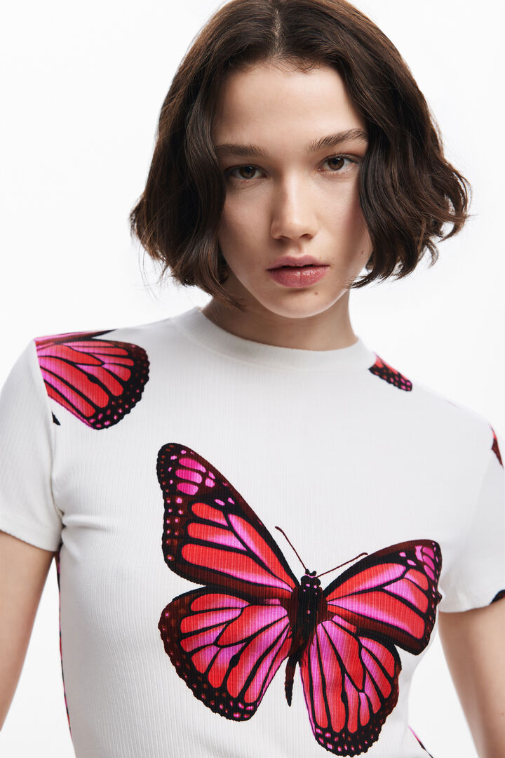 Camiseta manga corta mariposas | Desigual