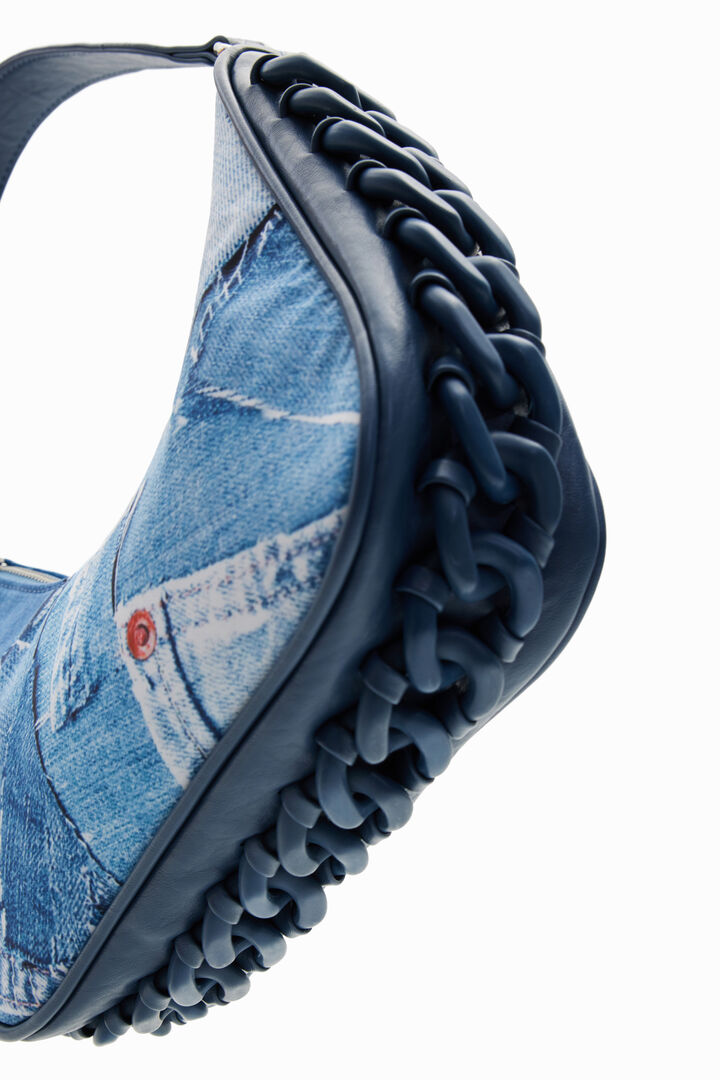 Small denim patchwork bag | Desigual