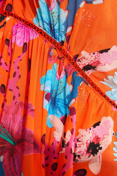 Sustainable coral tunic | Desigual
