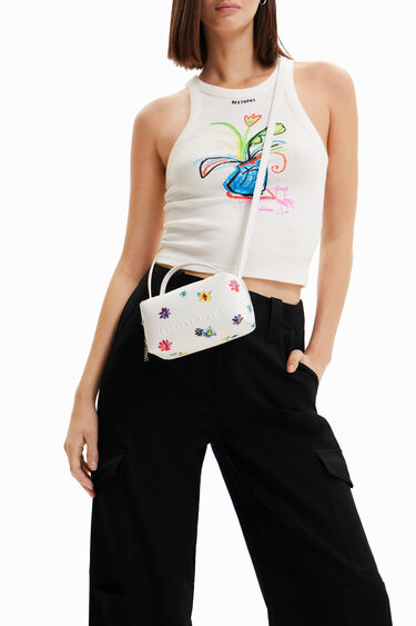 Mini floral crossbody bag | Desigual