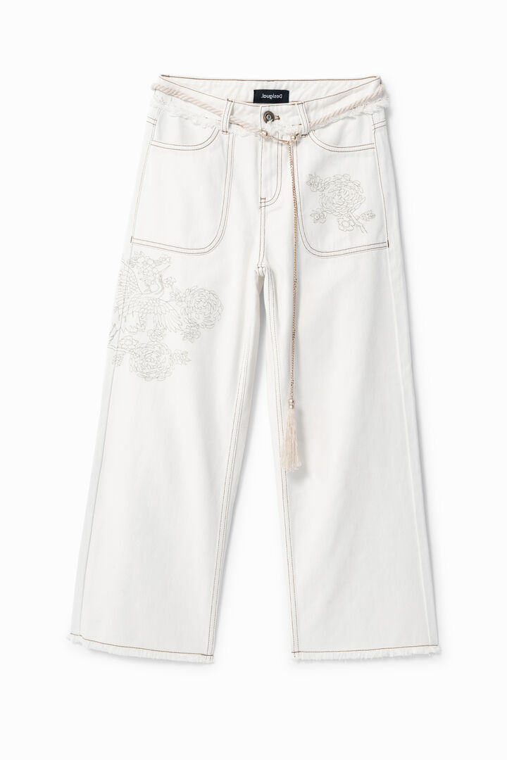 
Pantalon en jean jupe-culotte | Desigual