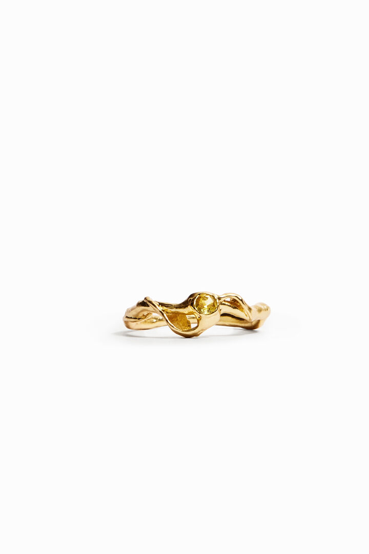 Zalio gold plated cubic zirconia ring | Desigual