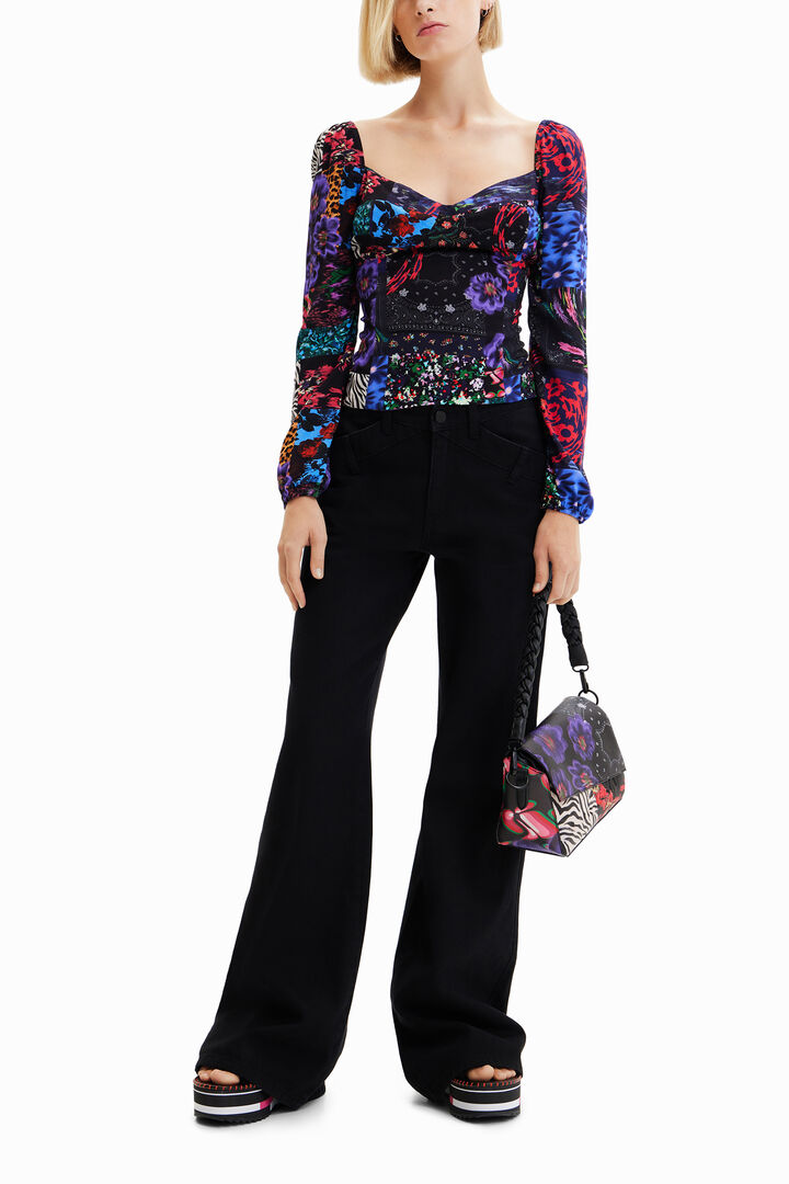 Small patchwork crossbody bag | Desigual