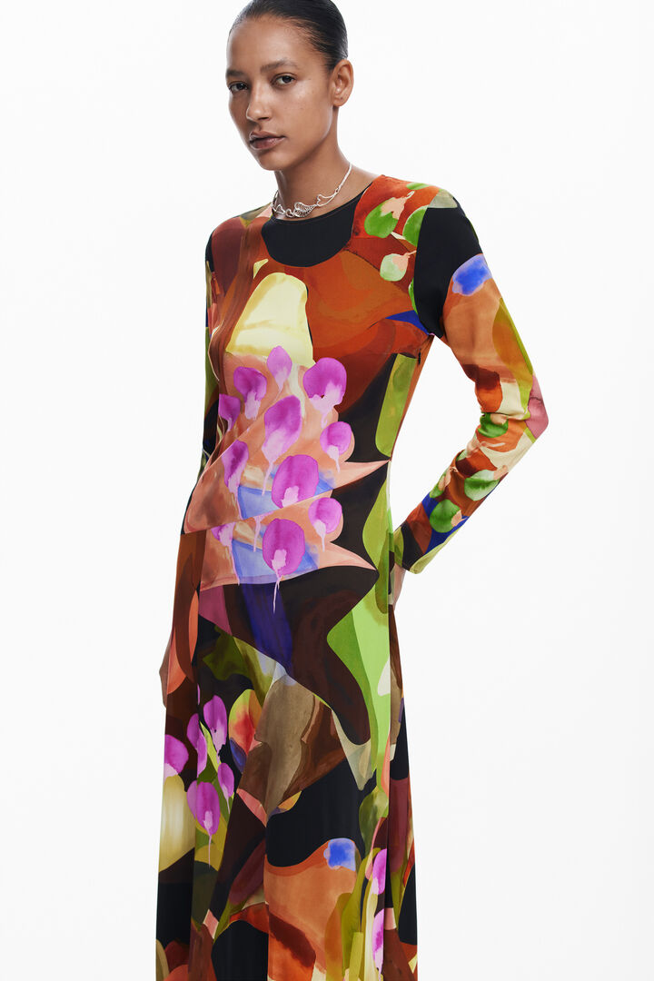 Printed midi dress M. Christian Lacroix | Desigual