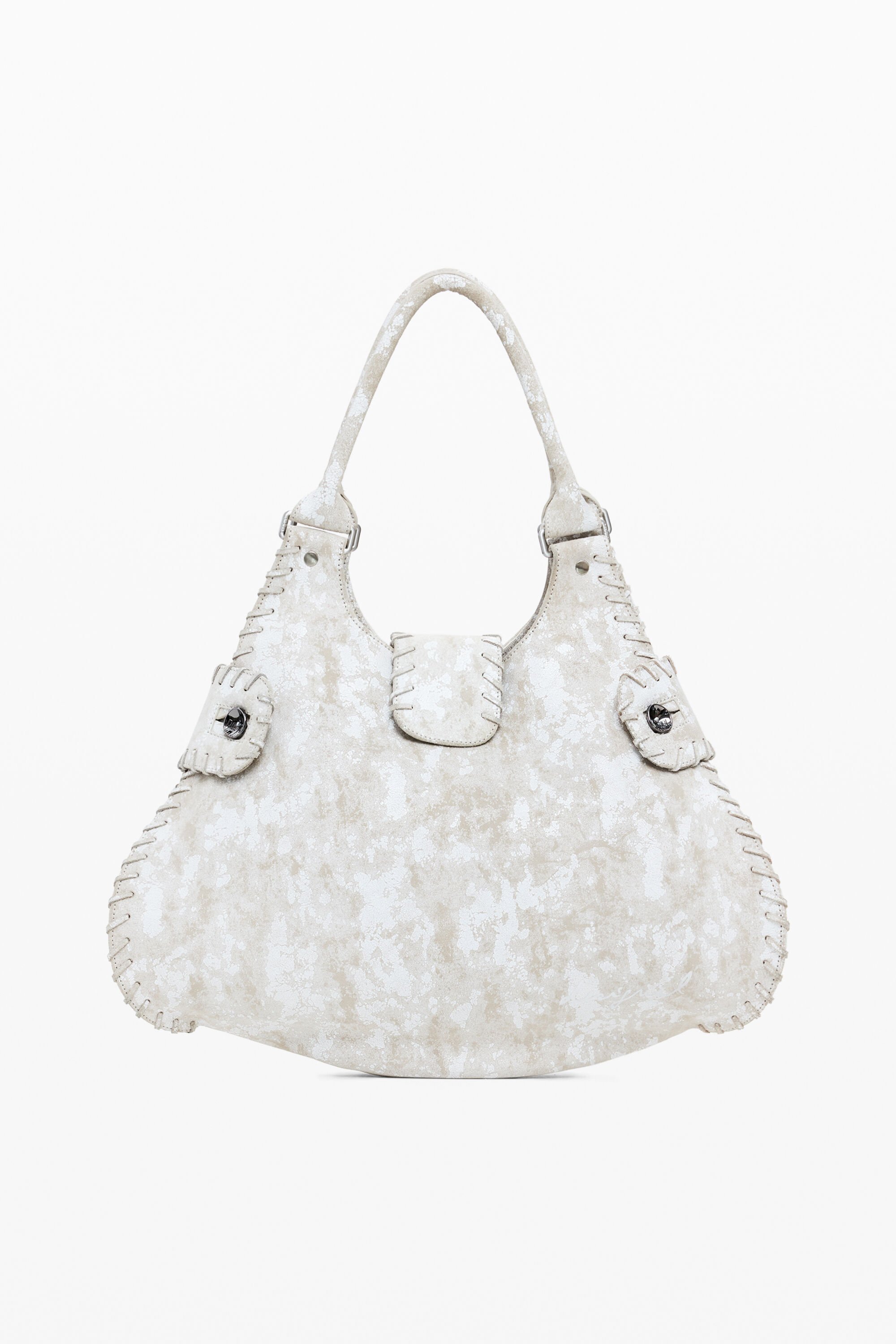 Medium woven leather bag