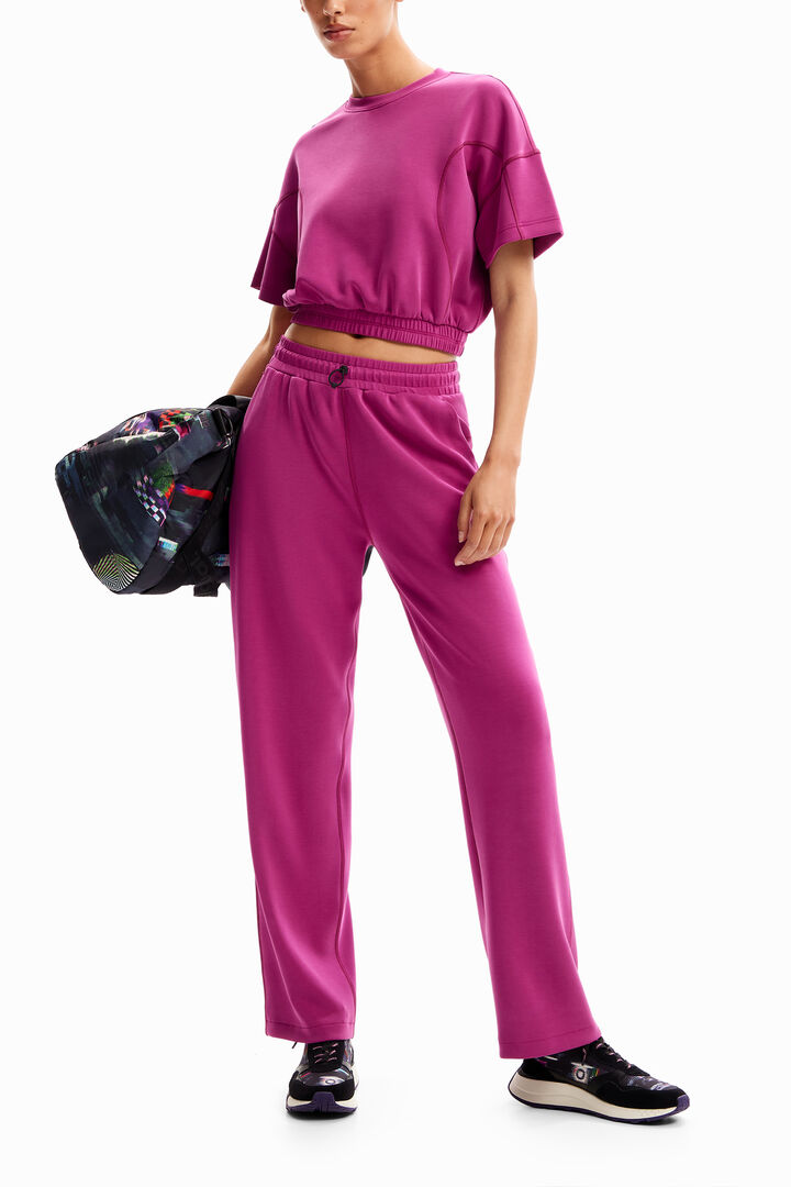Baggy cropped sport T-shirt | Desigual
