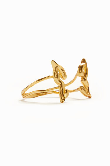 Zalio gold plated butterfly bracelet | Desigual
