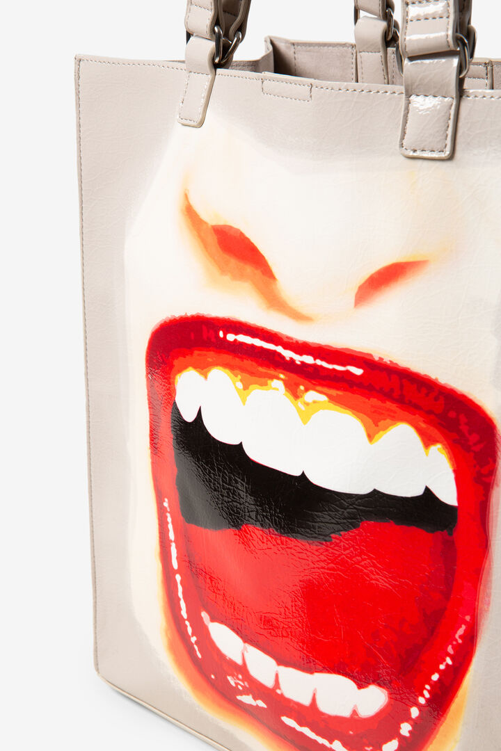 Leather effect bag lips | Desigual