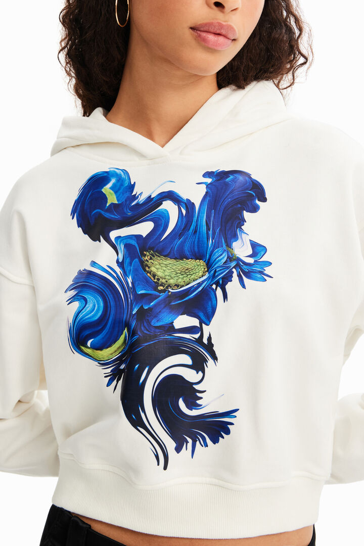 Short arty hoodie | Desigual
