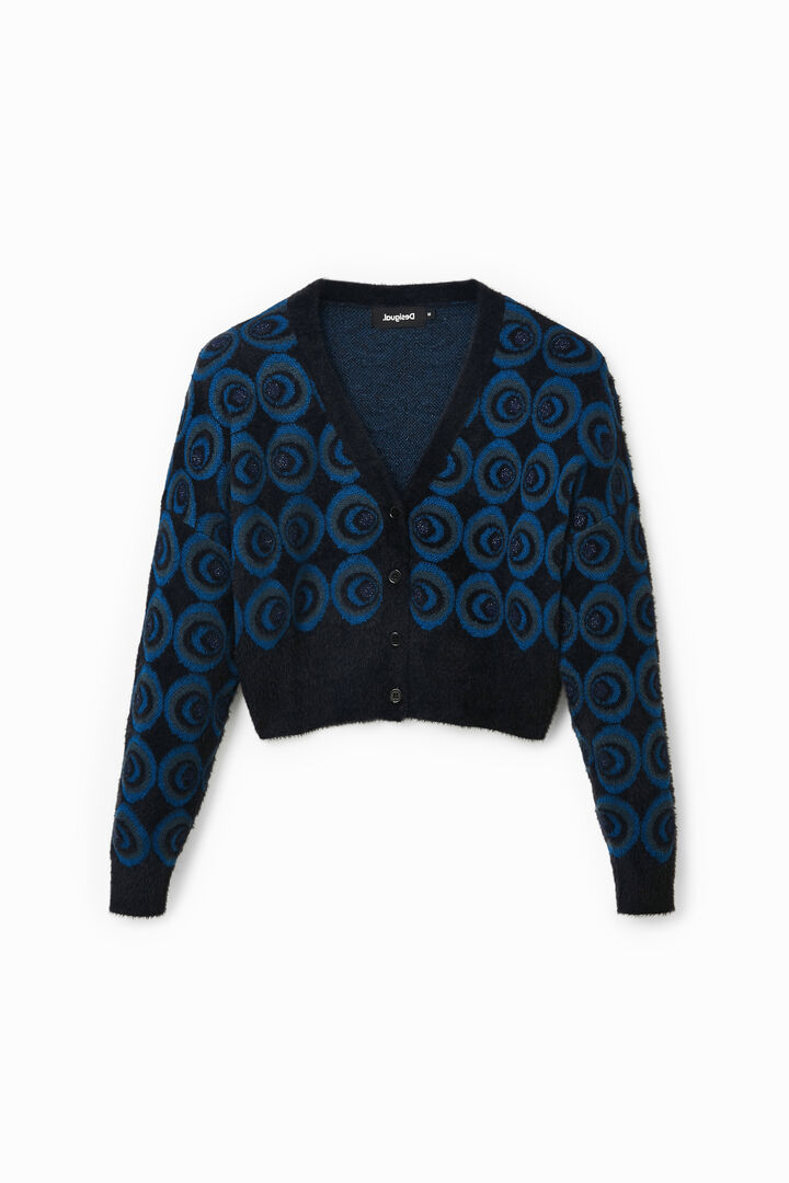 Cárdigan botones geométrico retro | Desigual
