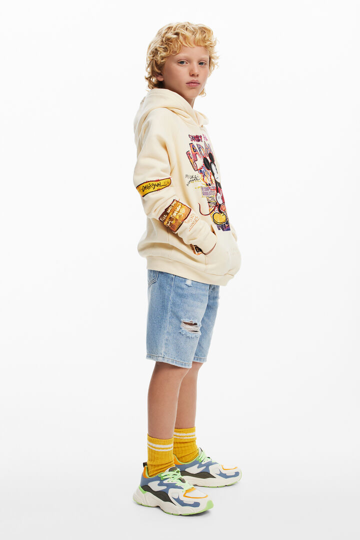 Mickey Mouse™ patchwork sweatshirt | Desigual