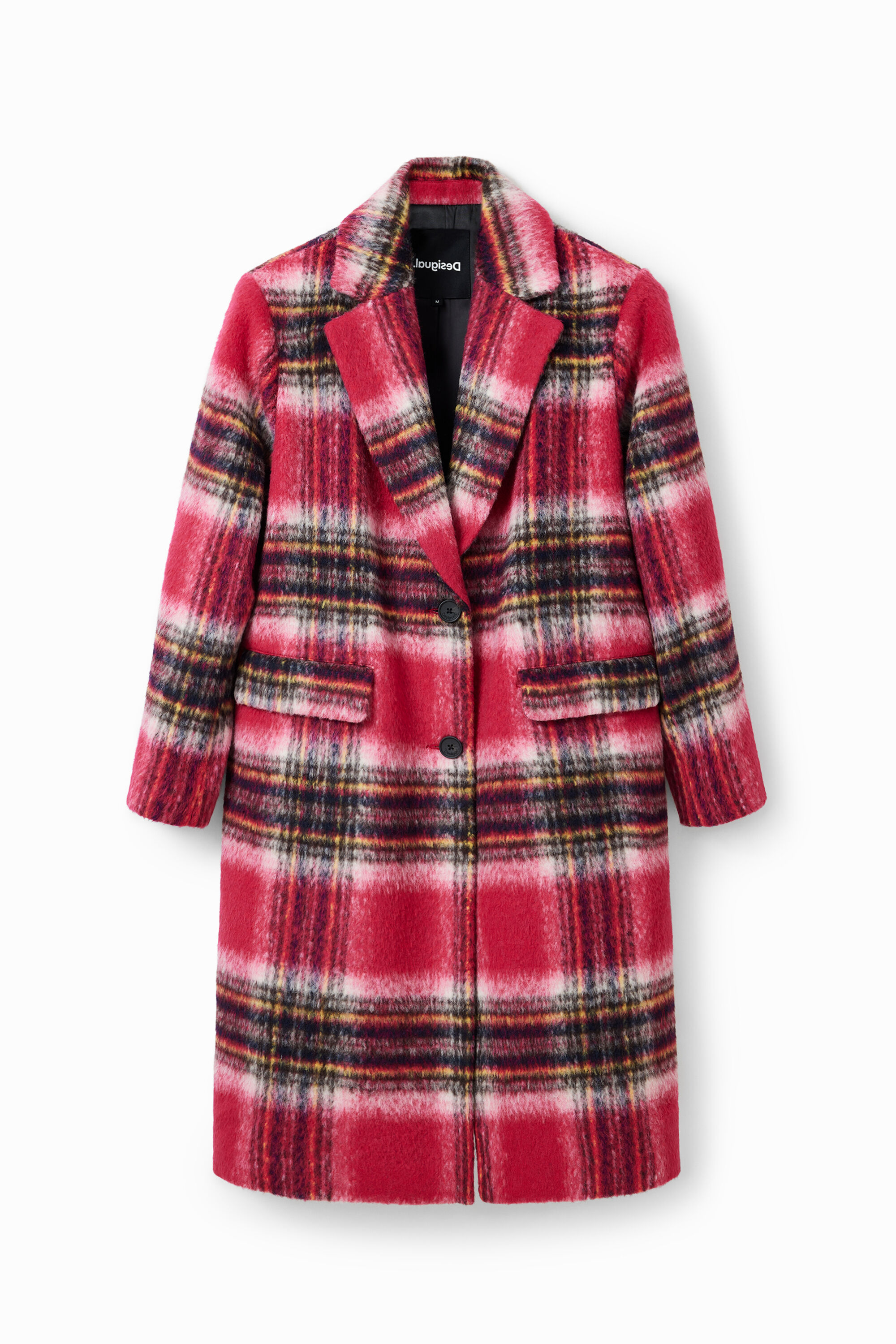 Plaid wool sales womens coat