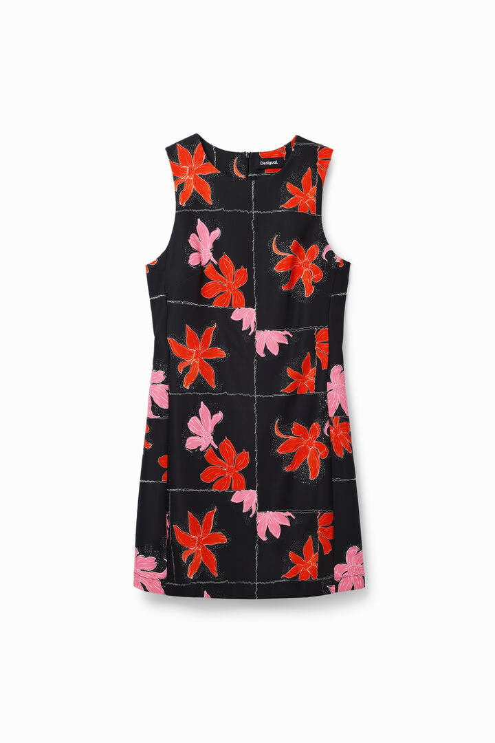 Floral mini pinafore dress | Desigual