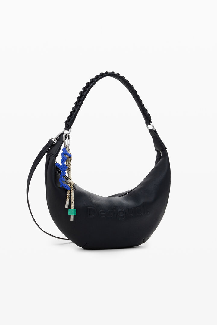 Medium faux leather bag with 3D logo | Desigual