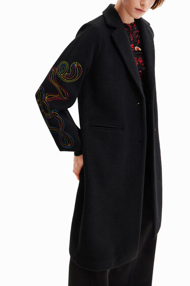 Cappotto lungo ricamato | Desigual