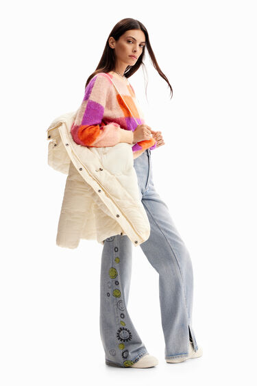 Abric encoixinat cremalleres | Desigual