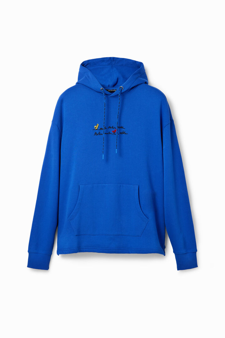 Felpa cappuccio messaggio ricamato | Desigual