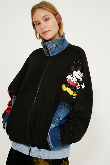 Oblea Gruñón Hacia arriba Chaqueta icónica oversize vaquera | Desigual.com