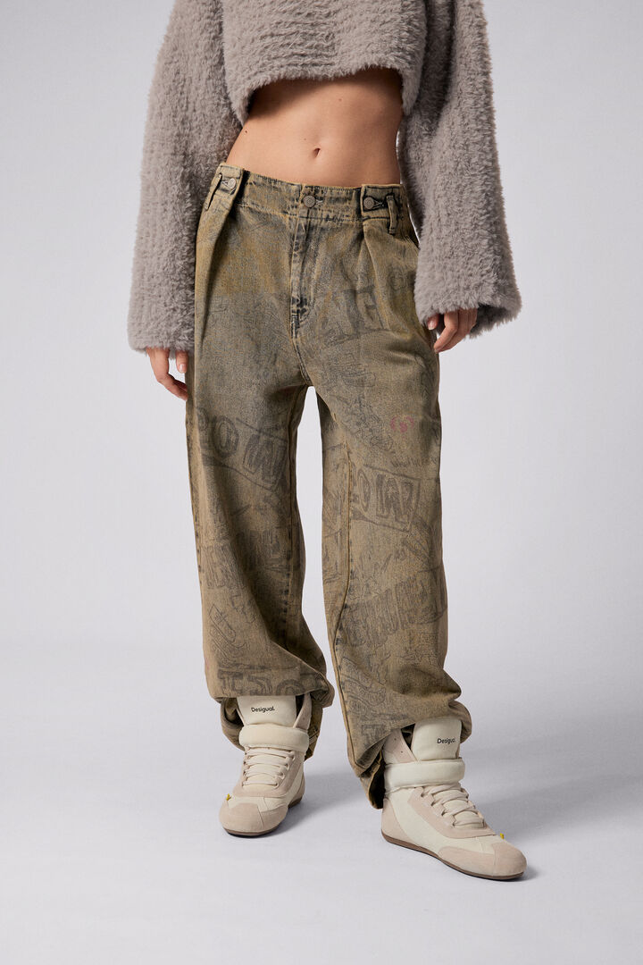 Jean avec lettrage | Desigual