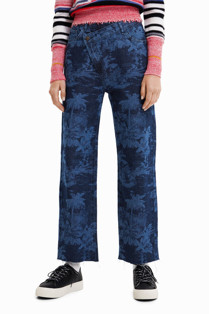 Vaqueros Boyfriend twisted palmeras | Desigual