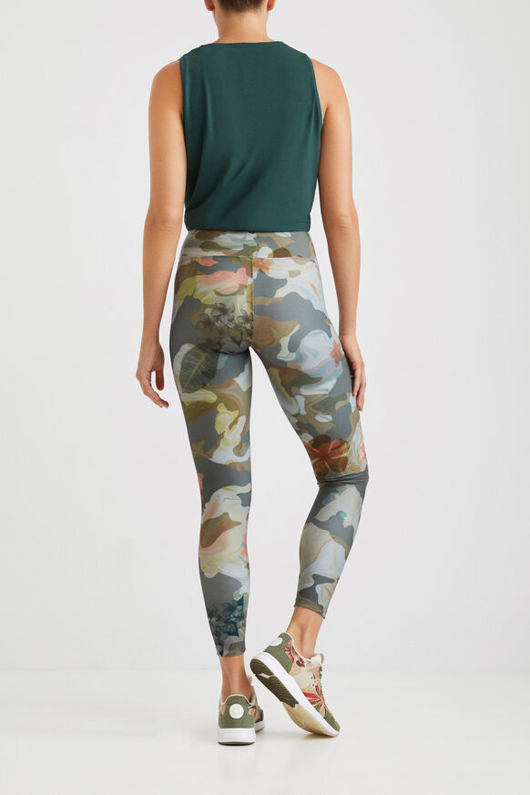 Floral camouflage print leggings | Desigual