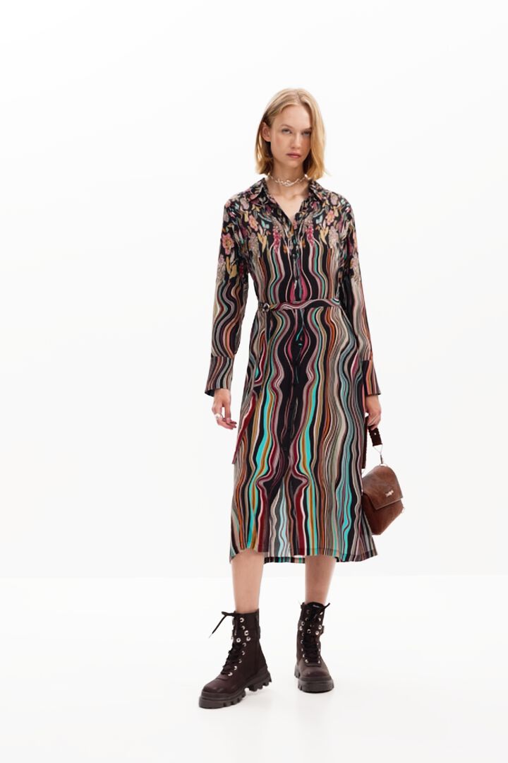 Vestido midi camisero | Desigual