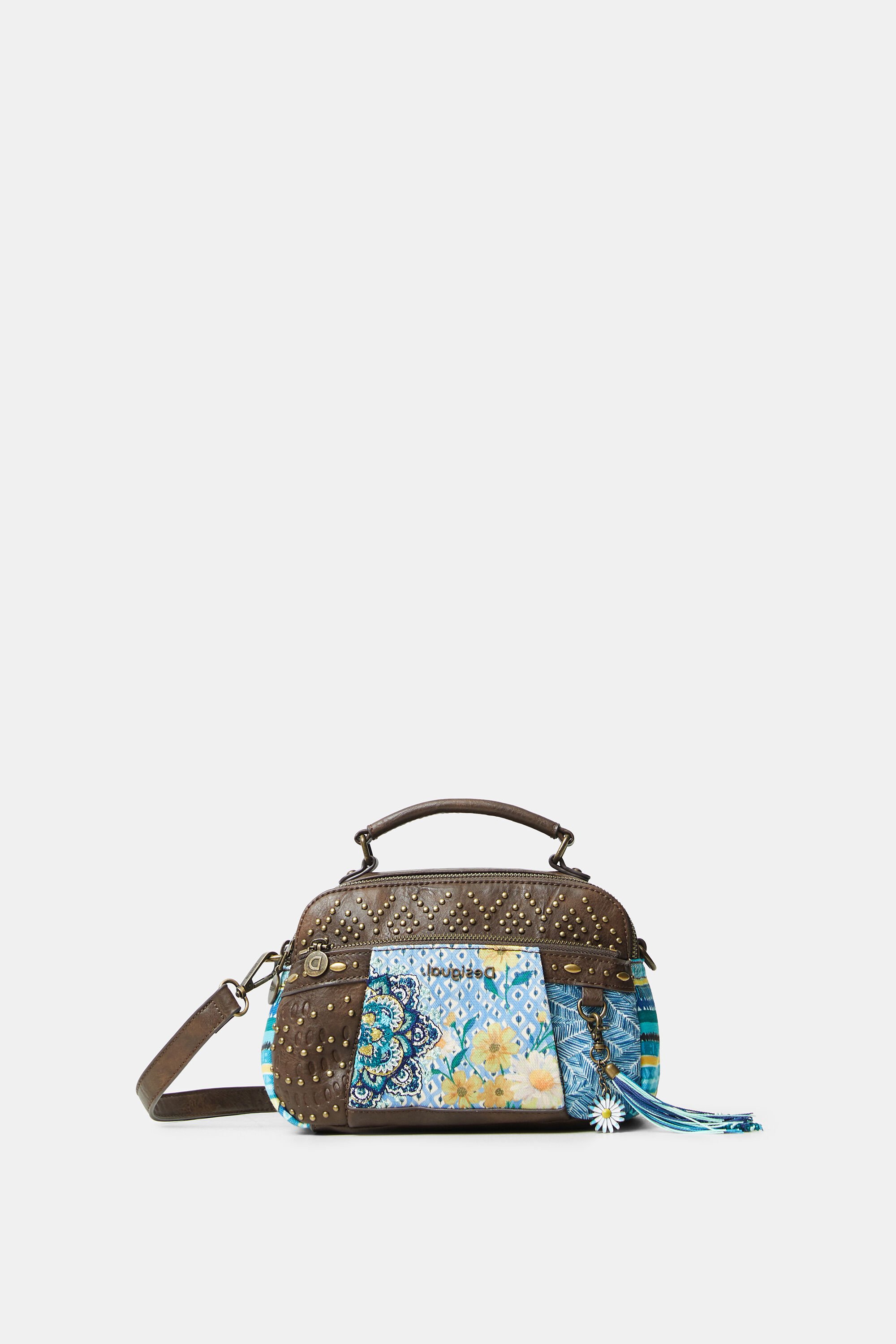 Bolso de mano tachuelas patch Desigual