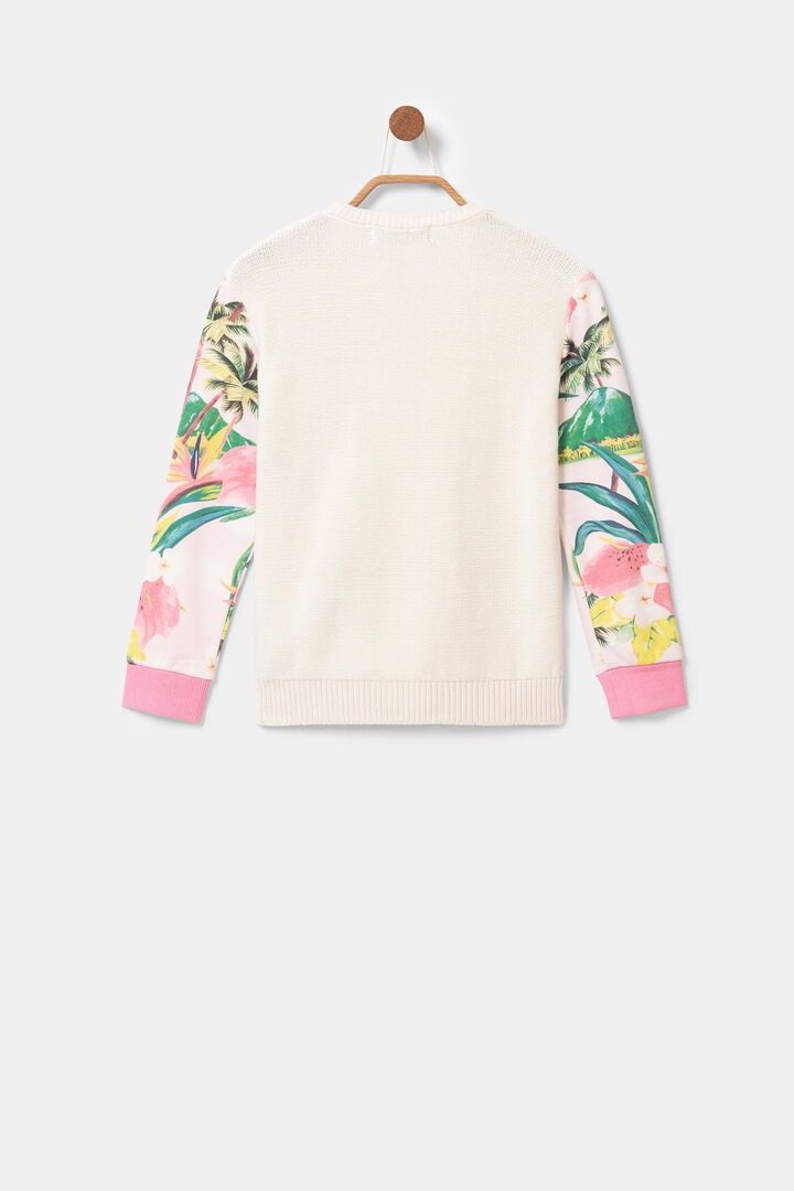 Jersey hawaiano y encaje | Desigual