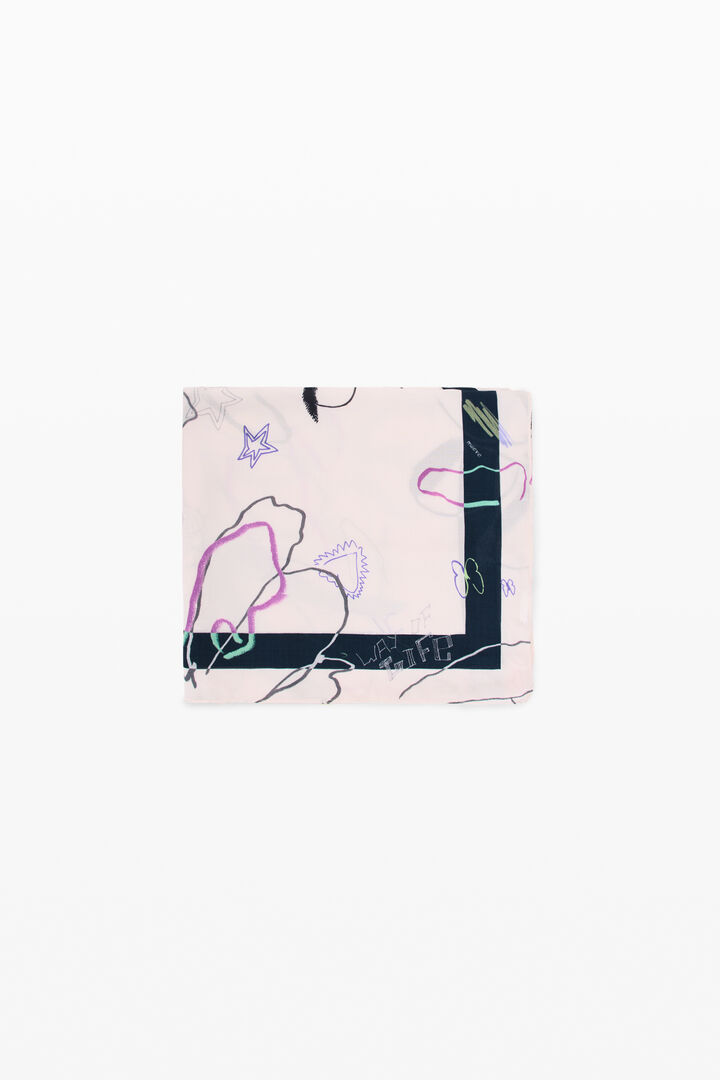 foulard stampato a fiori