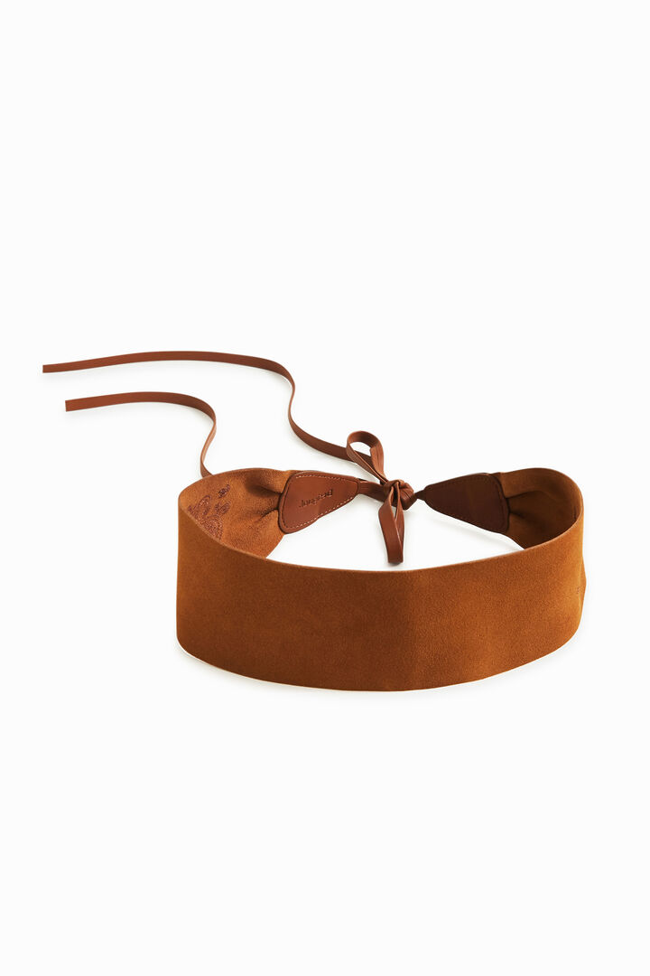 Leather sash embroidered frieze | Desigual