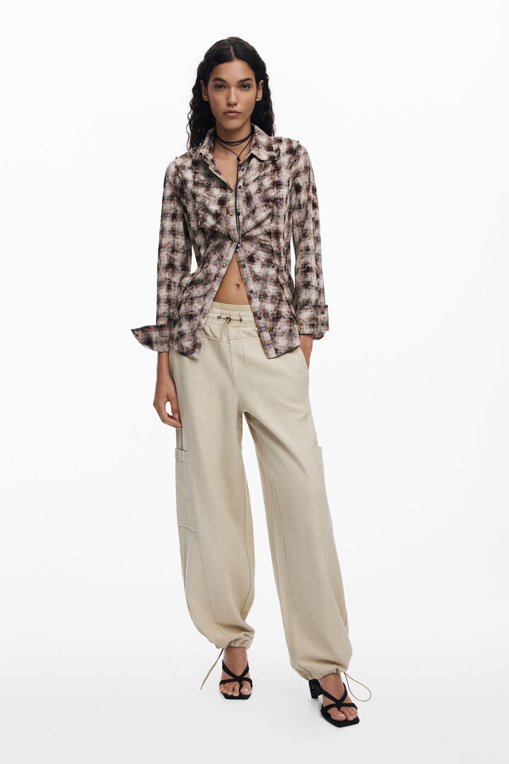 Camisa textura cuadros | Desigual